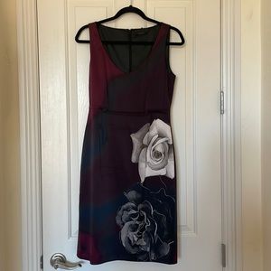 Elie Tahari | Beautiful Purple/Wine Color Silk Dress | Size 4